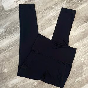 Erin Snow Black Side Pocket Leggings Pants XS
